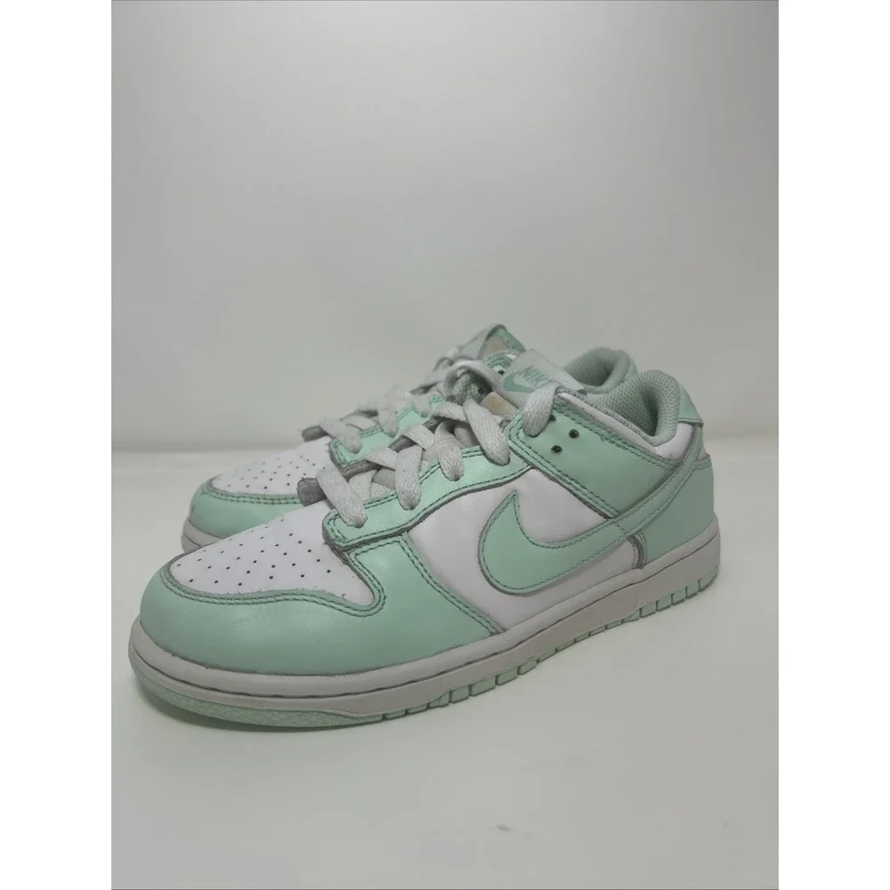 Nike Dunk Low Sneakers Youth Size 3Y, Women's Sz 4.5 White/Mint Foam FZ3536-100